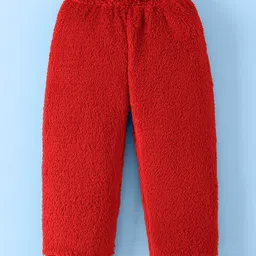 Mark & Mia Full Sleeves Winter Wear Suit with Sling & Love Text Embroidery - Red image 4