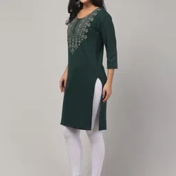 FAMBEE Women Woollen Kurta image 2