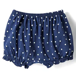 Honeyhap 100% Premium Cotton Knit Bloomers With Bio Finish Pack Of 3 - Navy Peony Sachet Pink & High Risk Red image 5