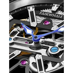 mark fairwhale Men Dial & Leather Straps Analogue Multi Function Automatic Motion Powered Watch FW-6110-4 image 3