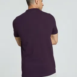 Puma Purple Cotton Slim Fit Polo T-Shirt image 2