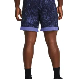 Under Armour Purple Fitted Printed Shorts image 2