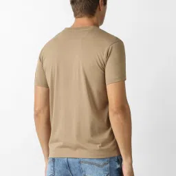 Van Heusen Brown Regular Fit Printed T-Shirt image 2