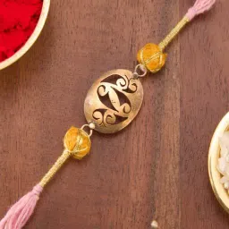 Fabindia Women Bronze Solid Rakhi with Tie-Up Closure-picture-48