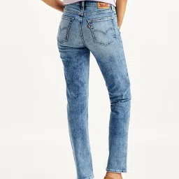 Levi's 724 Blue Slim Fit High Rise Jeans image 2