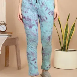 Sweet Dreams Blue Cotton PrintPyjama-image-43