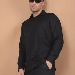 Crimsoune Club Men Classic Spread Collar Abstract Printed Cotton Casual Shirt-picture-25