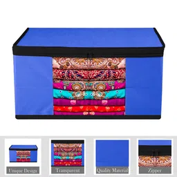 Kuber Industries Blue 6 Pieces Saree Organisers image 4