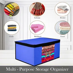 Kuber Industries Blue 6 Pieces Saree Organisers image 5