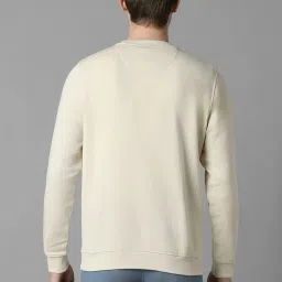 Louis Philippe Beige Regular Fit Printed Sweatshirt image 2