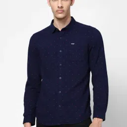 Wrangler Indigo Slim Fit Printed Shirt-image-11