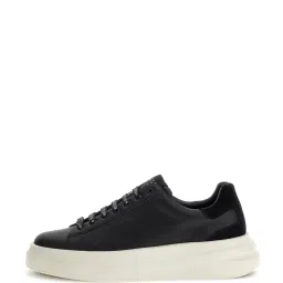 Guess Men Black Solid Lace-up Sneakers image 2