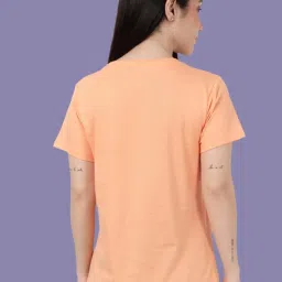 Kryptic Orange Printed Lounge T-Shirt image 2