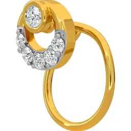 Kisna Diamond & Gold Jewellery 18k Gold & Diamond AmariNosepin for Women image 2
