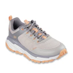 Skechers Women's D'LUX JOURNEY - MARIGOLD Grey Lace Up Casual Sneakers image 2