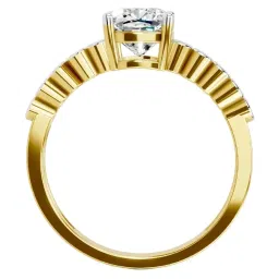 Sparkles Lab Grown Diamond 14k (585) Yellow Gold Ring for Women image 2