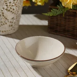 Pure Home and Living Beige Porcelain Solid Serving Bowls image 2