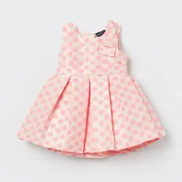 Juniors by Lifestyle Girls Peach Printed Dress-picture-41
