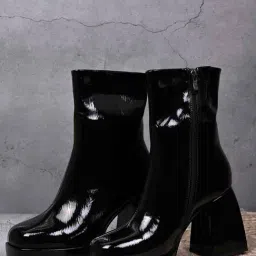 Ronnie Grey Women's Black Casual Boots-picture-14