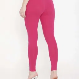 FEELINGS Pink Plain Leggings image 2
