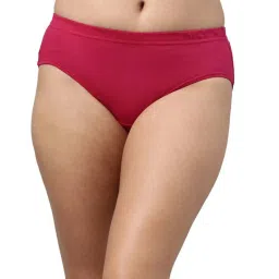 FEELINGS Assorted Color Cotton Plain Hipster Panties - Pack of 6 image 2