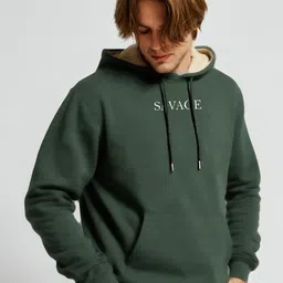 TOGS & TERRE Men Printed Hooded Sweatshirt image 3