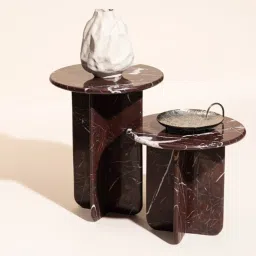 Muun Home Red Norge Marble Tall Table Rosso (20 mm) image 2