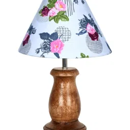 Homesake Multicolor Wood Table Lamp image 2