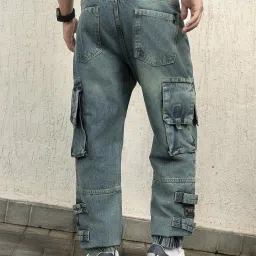 Hubberholme Men Cotton Long Sleeves Oversized Checked Double Pocket Shirt 85 image 2