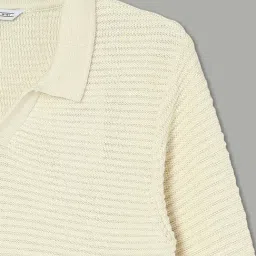 Fame Forever by Lifestyle Boys Beige Regular Fit Sweater image 3