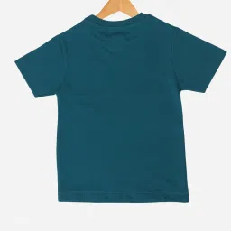 Dollar Boys Teal Printed T-Shirt image 2