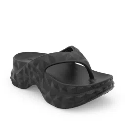 Red Tape Women's Sunnies Black Flip Flops image 2