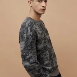 Forca By Lifestyle Black Relaxed Fit Printed Sweatshirt image 3