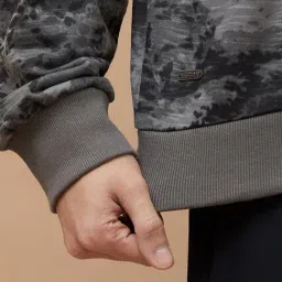 Forca By Lifestyle Black Relaxed Fit Printed Sweatshirt image 5