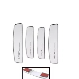SPREADX Plastic Car Stylish I-pop White Colour Elegant Door Guard Protection Universal Type  Suitable for Maruti Suzuki Swift Dzire 2015 to 2017 (Set of 4 Pcs) image 3