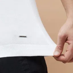 Code By Lifestyle White Regular Fit Polo T-Shirt image 5