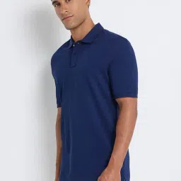 Ben Sherman Blue Button Up Classic Regular Fit Polo T-Shirt image 3
