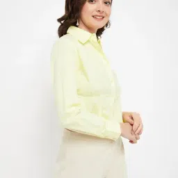 Madame Yellow Regular Fit Shirts image 3