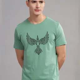 ADRO Men Printed Raw Edge T-shirt image 1