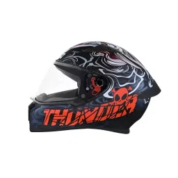 Studds N2 Black Large (580 mm) Full Face Helmet, Thunder D9 Decor image 3