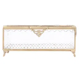 De Maison Decor Diamond Cut Crystal Tissue Box-image-35