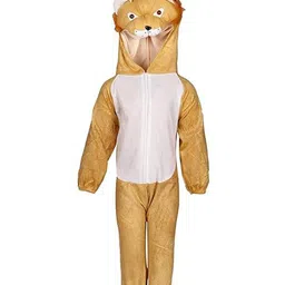 RAJ FANCY DRESSES Full Sleeves Lion Animal Theme Costume Dress - Brown & White-picture-22