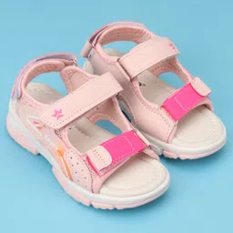 Cute Walk by Babyhug Velcro Closure Sandals With Sport Applique - Pink-picture-11
