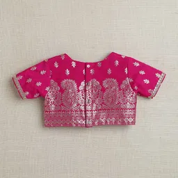 The Magic Wand Girls Woven Design Sequinned Ready to Wear Lehenga & Blouse With Dupatta image 4