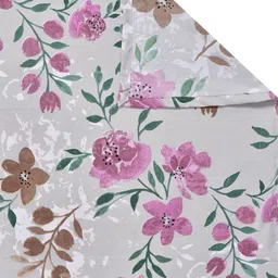 Myntra Elegant Homes Multicoloured Floral 300 TC King Size Bedsheet with 2 Pillow Covers image 5