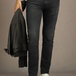 Louis Philippe Jeans Men Slim Fit Mid-Rise Light Fade Jeans-image-32