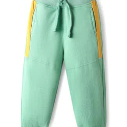 Babyhug Terry Knit Full Sleeves T-Shirt & Lounge Pant Set With Text Print - Multicolor image 4