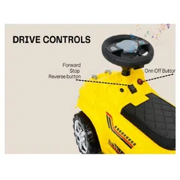 Joyride Electric Jeep Ride on for Kids with Music & Horn Steering | Foot Accelerator| Backrest I Headlight | Music | Big Wheels | Battery Operated Ride On for Kids 1 to 4 Years image 4