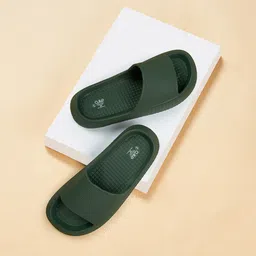 Ajile by Pantaloons Men Green Open Toe Rubber Flats image 1