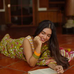 Moda Rapido Zari Pure Cotton Chanderi Saree image 2